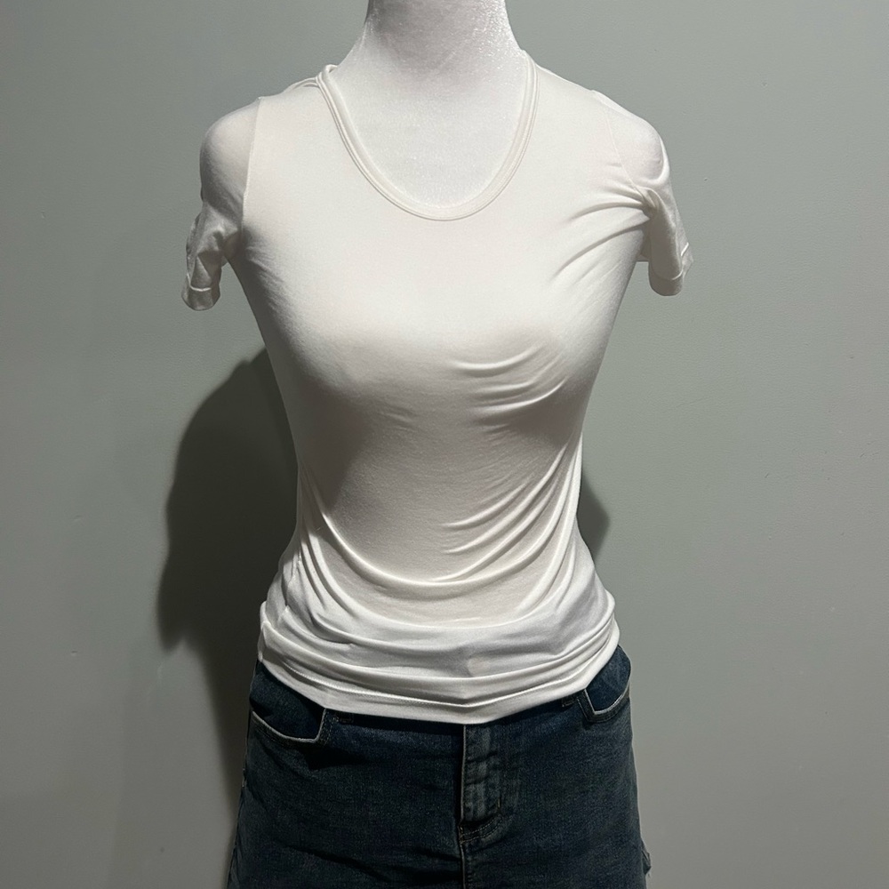 Basic White Fitted Top